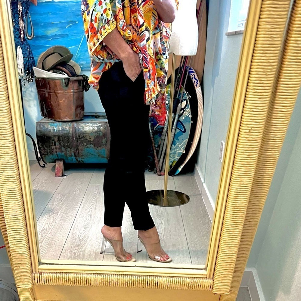 🔥ALLSAINTS,Ilia Eryn Trousers,Noir,Size 4(US),Blended Side-Stripe,Pockets,EUC,4